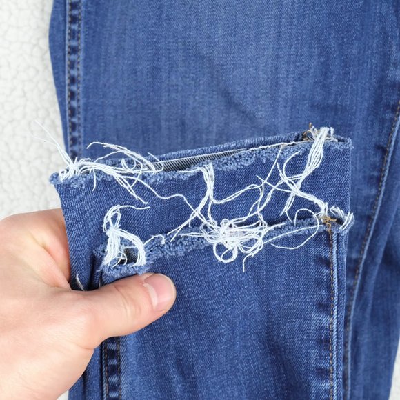 Madewell Jeans Womens 37 Blue High Rise Skinny Medium Wash Button Fly Stretchy - Picture 13 of 13